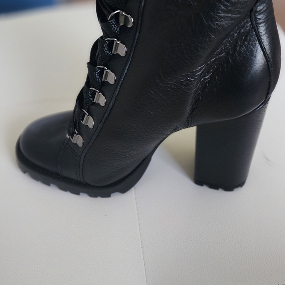 Lace Up heeled combat boot Zhara boot - Picture 2 of 7